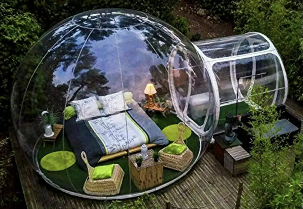 camping clear inflatable bubble tent